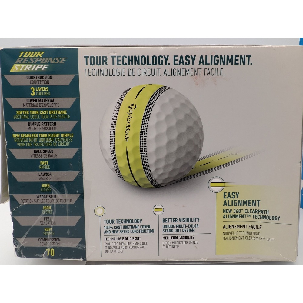 BUNDLE TaylorMade Golf Cap UPF 50+ Adjustable Strap & 12 Distance+ Golf Balls - Picture 11 of 14